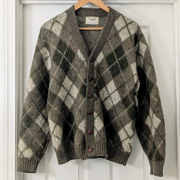 Vintage Citation Club by Puritan Argyle Cardigan – Unisex (Size 42 / M-L) - Picture 2 of 4